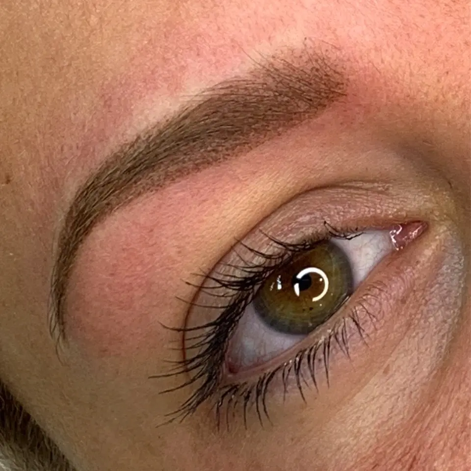 Hairstroke brows completed during one-to-one training at Gemma Henderson PMU